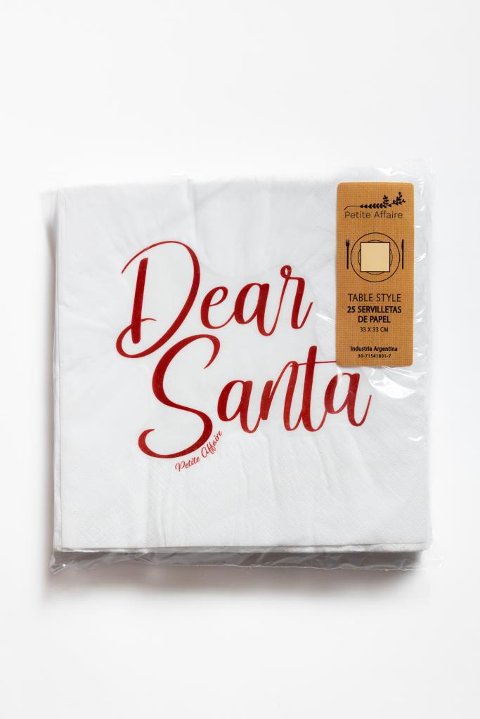 Servilletas de Papel Dear Santa